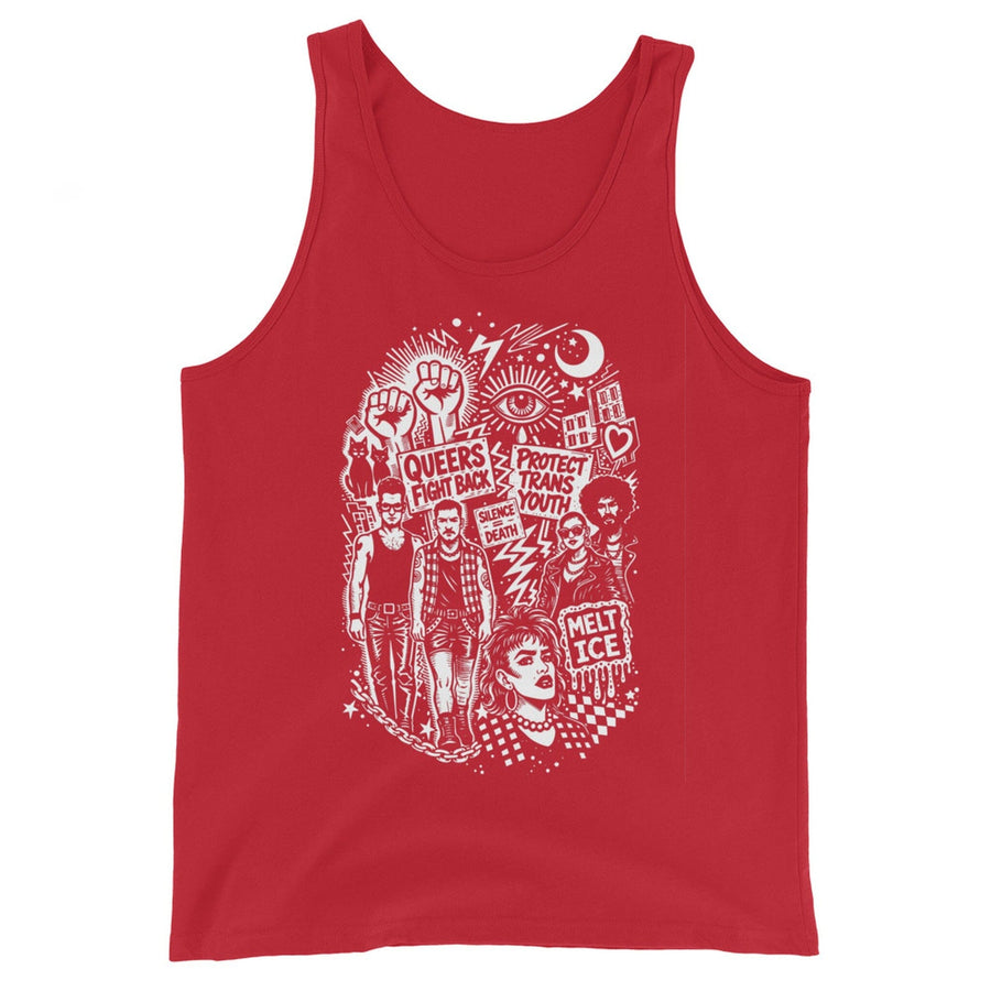 Queer Trans Protest Tank Top | Nathan Rapport x Adam's Nest by Nathan Rapport