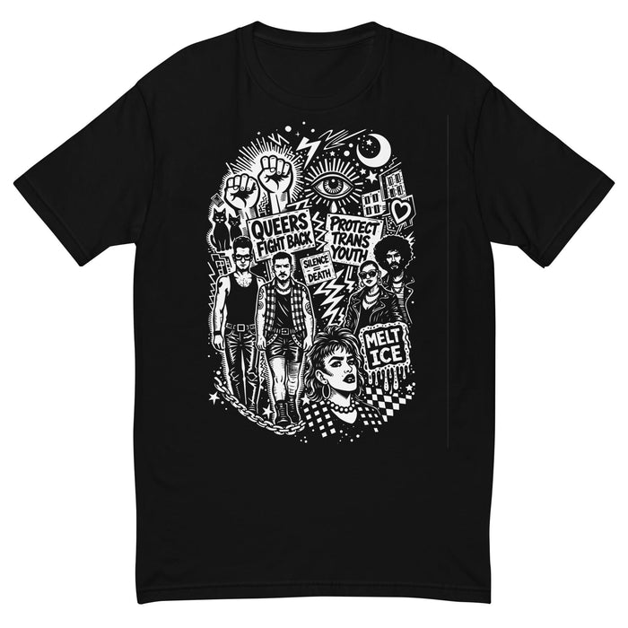 Queer Trans Protest T-Shirt — Black | Nathan Rapport x Adam's Nest