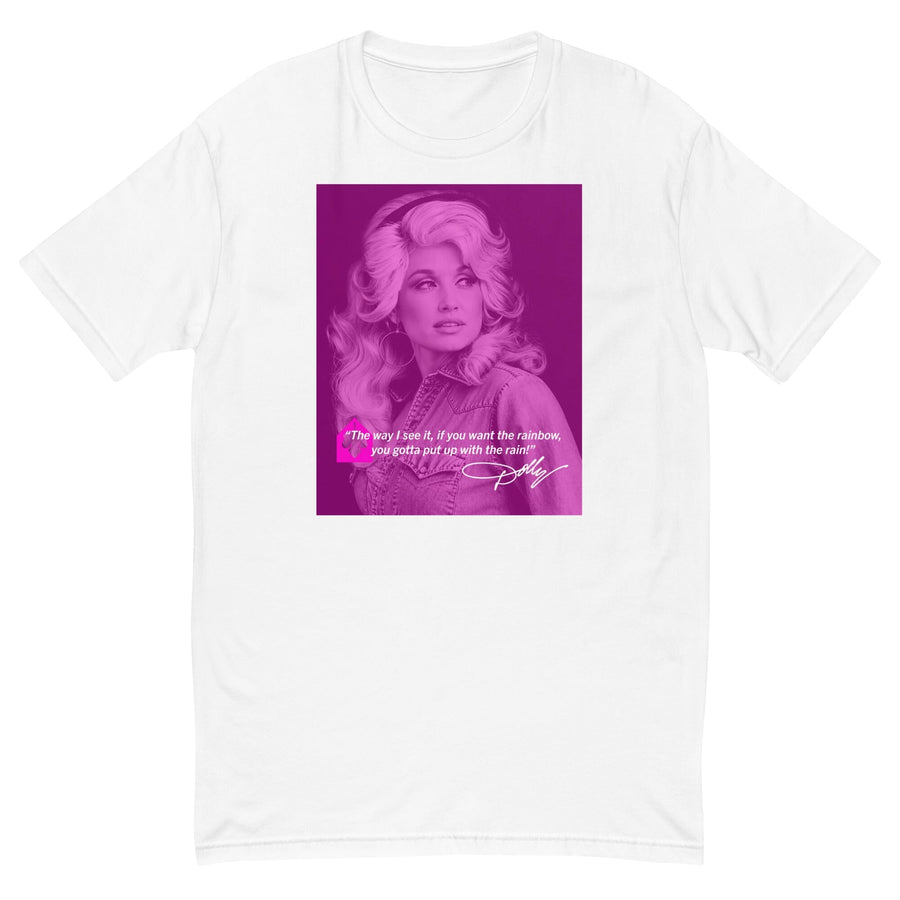 Dolly Parton Rainbow & Rain T-shirt supporting Imagination Library
