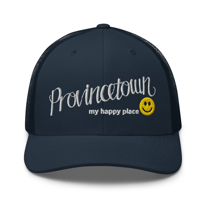 Provincetown My Happy Place Trucker Mesh Snapback Hat