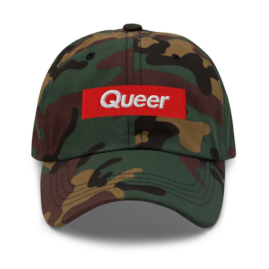 Queer Camo Dad Hat - Trevor Project supporting The Trevor Project