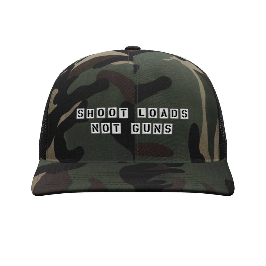 Shoot Loads Not Guns Camo Snapback - Gays Against Guns supporting Gays Against Guns