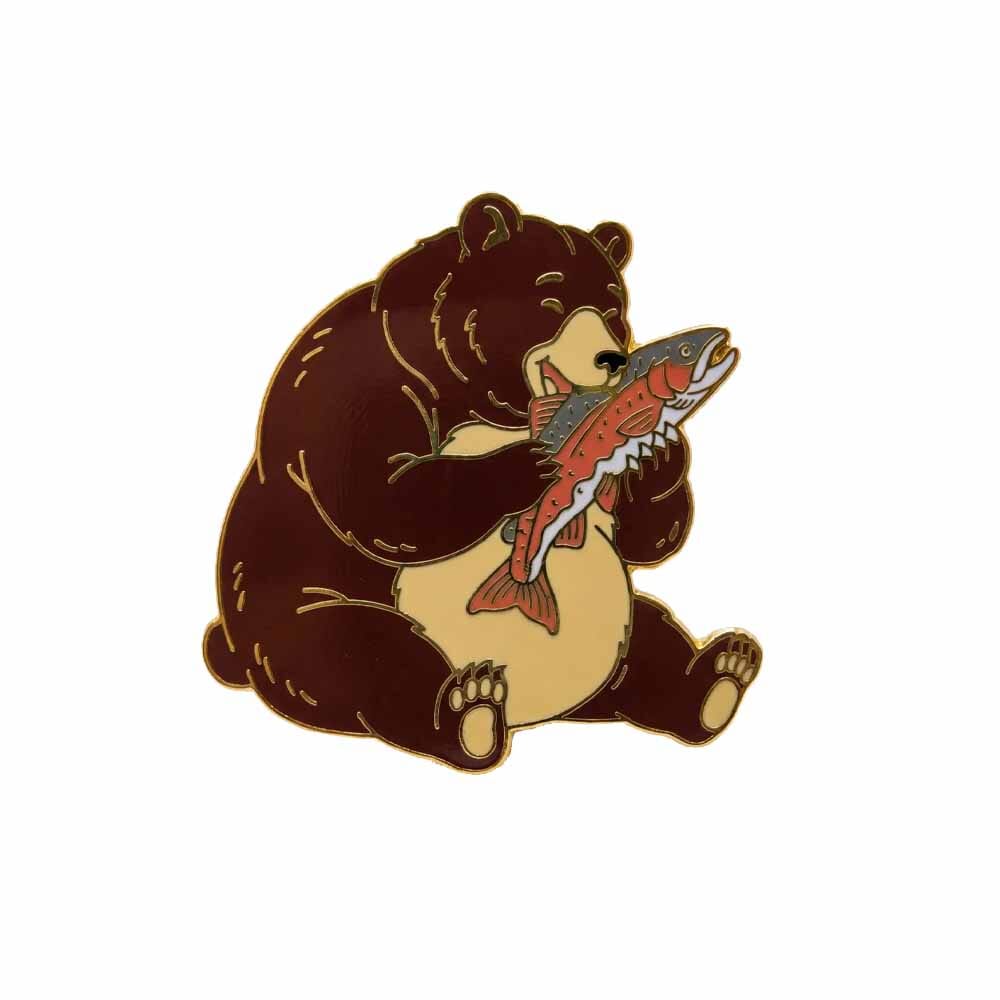 Bear Snack Enamel Pin