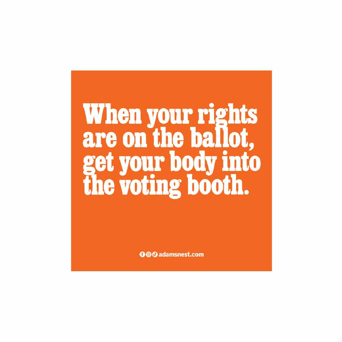 Rights On The Ballot Sticker - One Institute