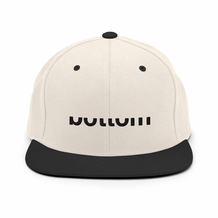 Bottom 6 Panel Flatbill Snapback Hat