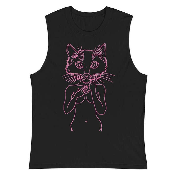 Pink Pussycat Sleeveless T-Shirt - PPFA