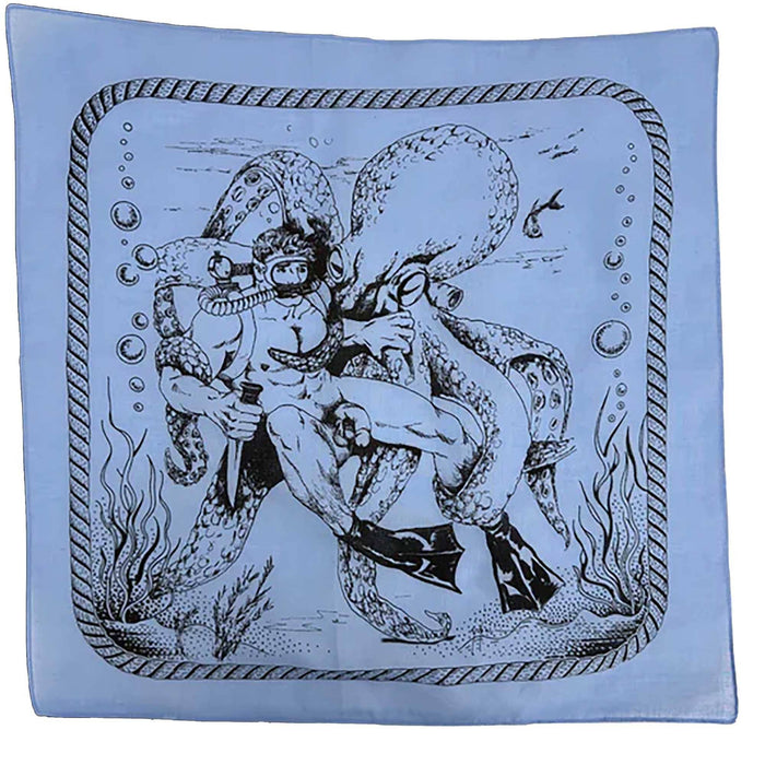 Diver & Squid Bandana — Art by Dom “Etienne” Orejudos