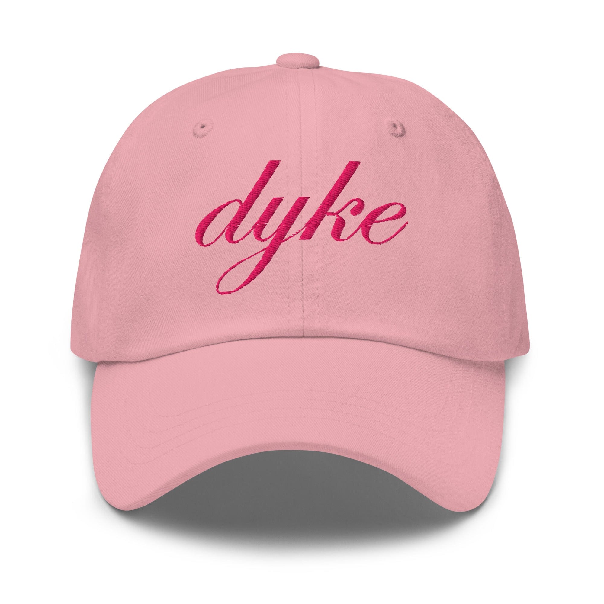 dyke twill dad hat pink