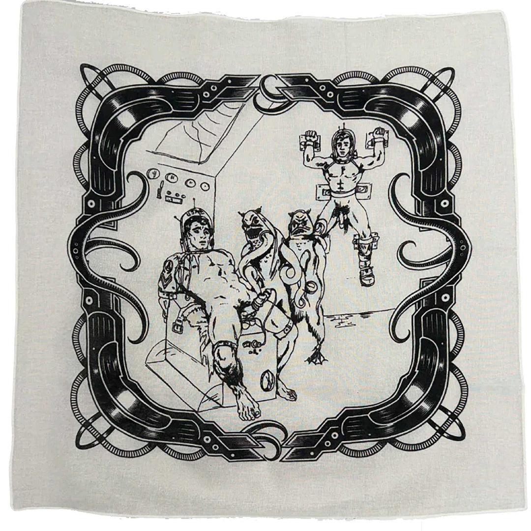 Science-Fiction Leather white Bandana — Art by Dom “Etienne” Orejudos