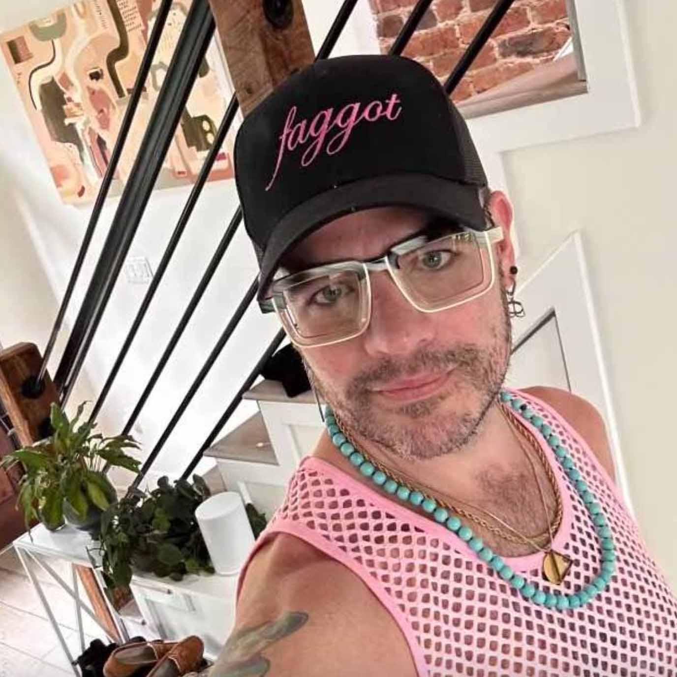 Faggot Mesh Trucker Snapback Hat