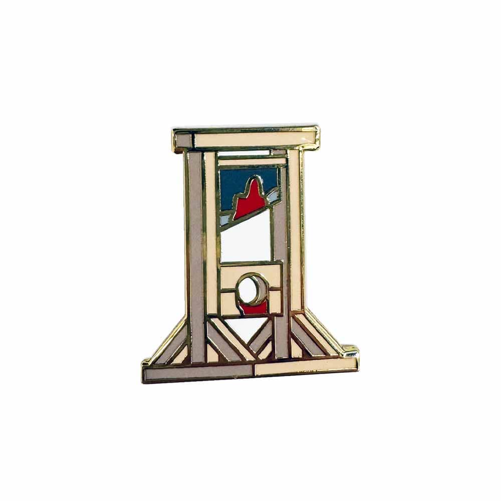Guillotine Enamel Pin