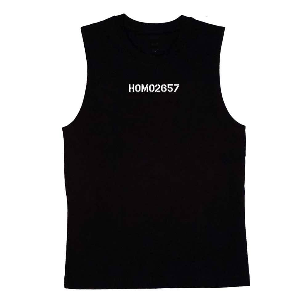 HOMO2657 Sleeveless T-shirt in Black