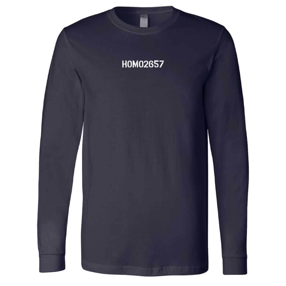 homo2657 Long sleeve navy t-shirt