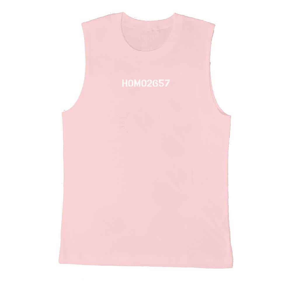 HOMO2657 Sleeveless T-shirt in Pink