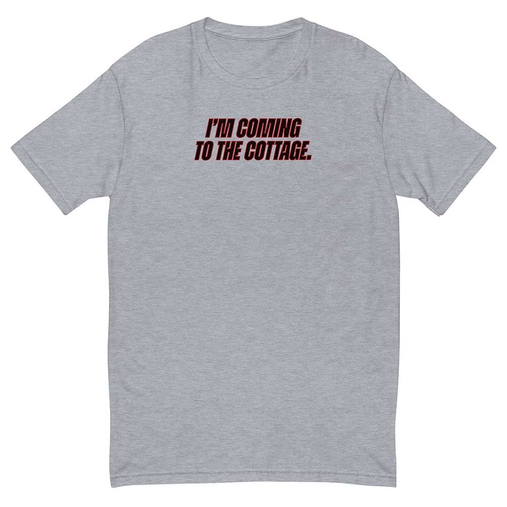 "I'm coming to the Cottage" Black Print T-shirt