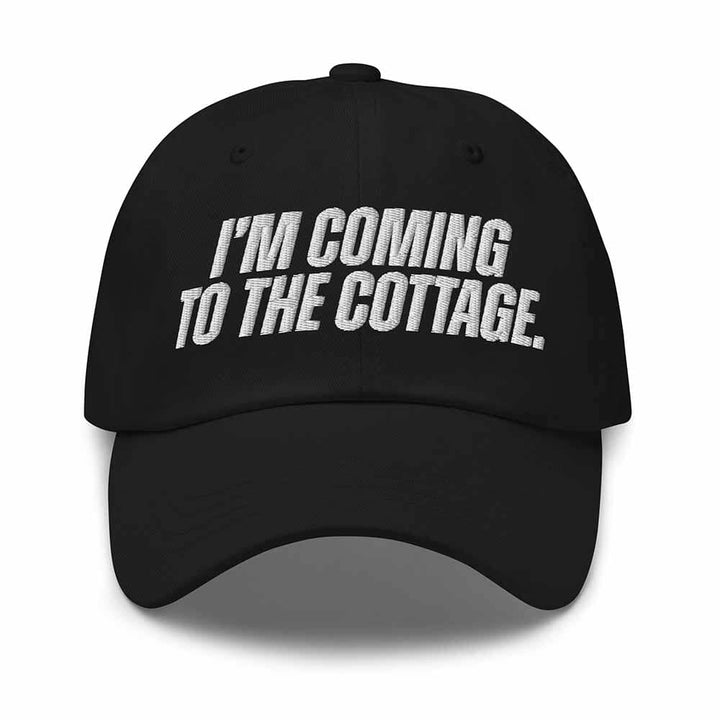 Black cap with &