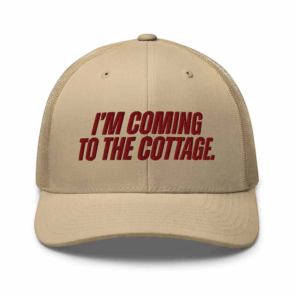 "I'm coming to the Cottage" Trucker Mesh Snapback Hat