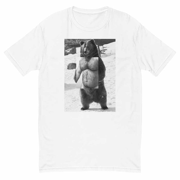 Naro Pinosa Black Print Standing Grizzly Bear T-Shirt