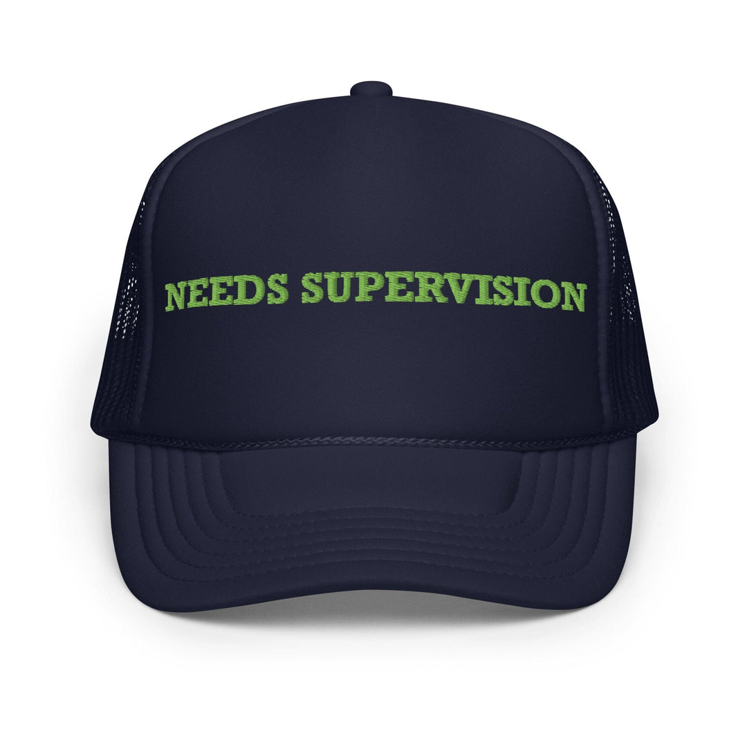 Navy blue cap with &