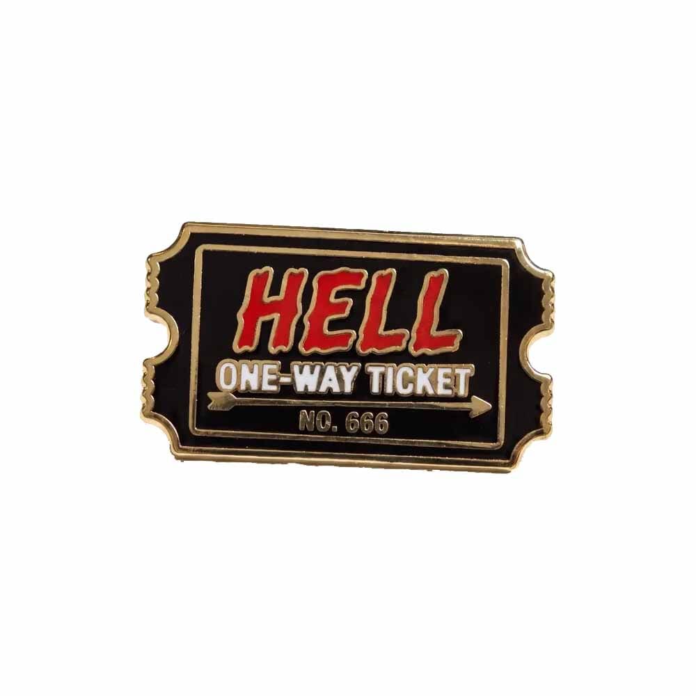 Ticket to Hell Enamel Pin