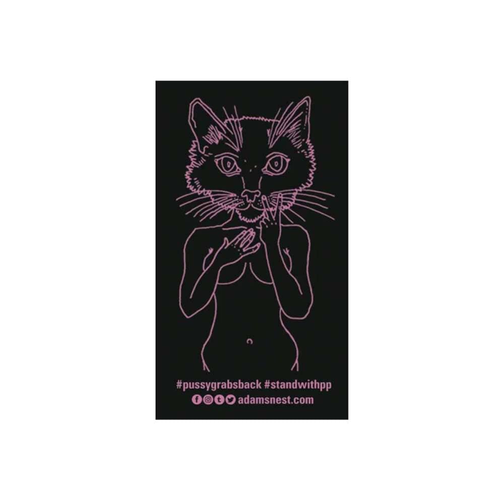 Brian Kenny Pink Pussycat Sticker supporting Planned Parenthood