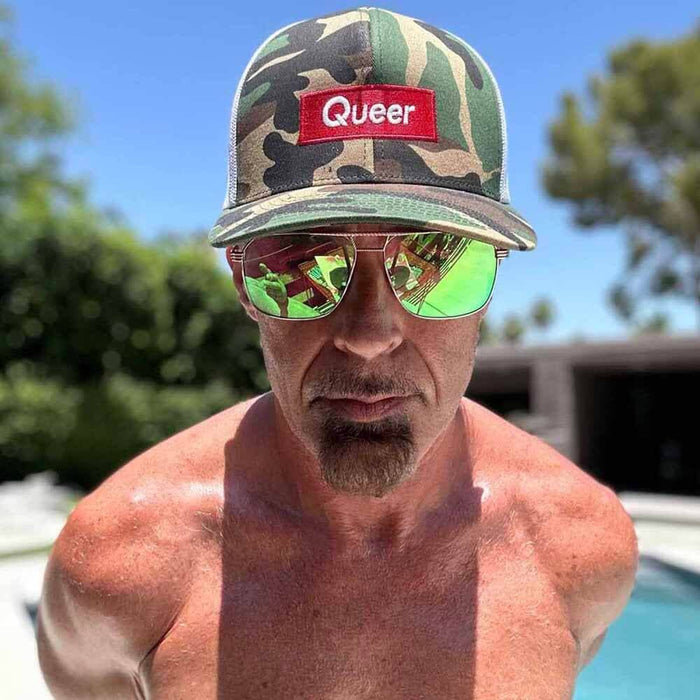 Queer Camo Mesh Snapback - Trevor Project, second view
