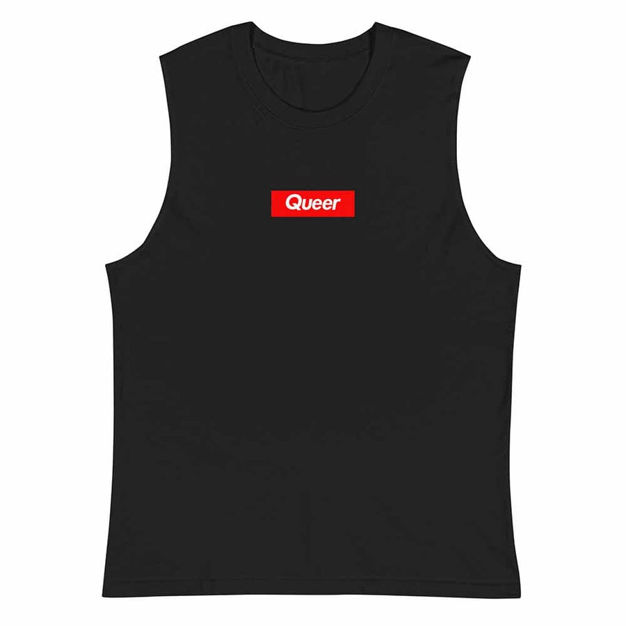 Queer Sleeveless T-Shirt - Trevor Project supporting The Trevor Project