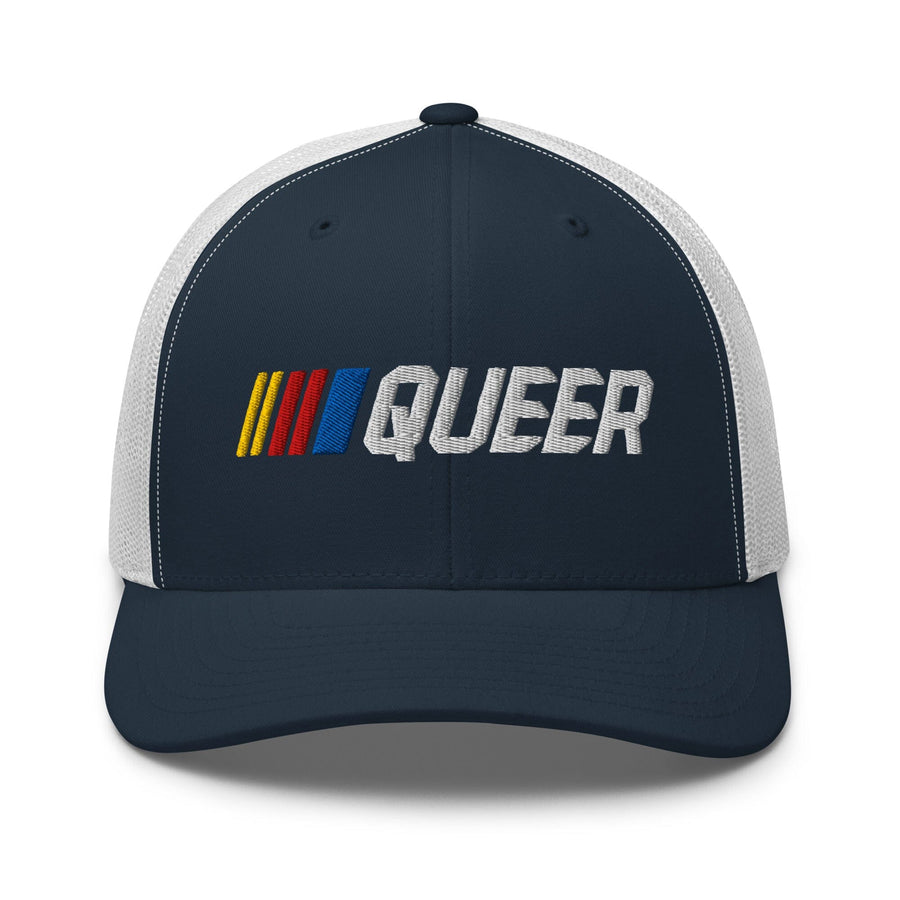 Stripe Queer Mesh Snapback - Trevor Project supporting The Trevor Project