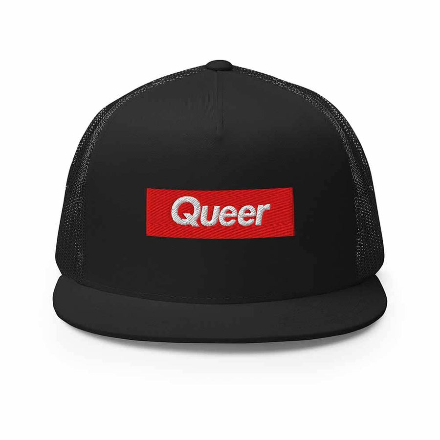Queer Flatbill Mesh Snapback - Trevor Project supporting The Trevor Project
