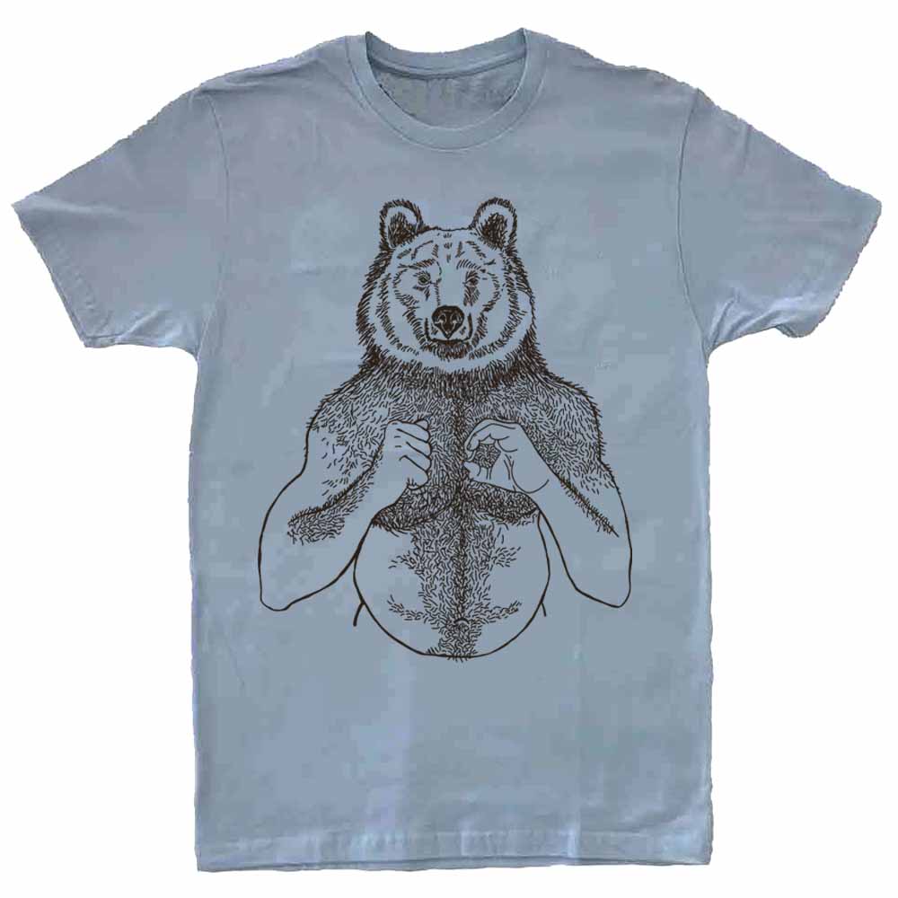 Brian Kenny Beefy Bear T-Shirt light blue