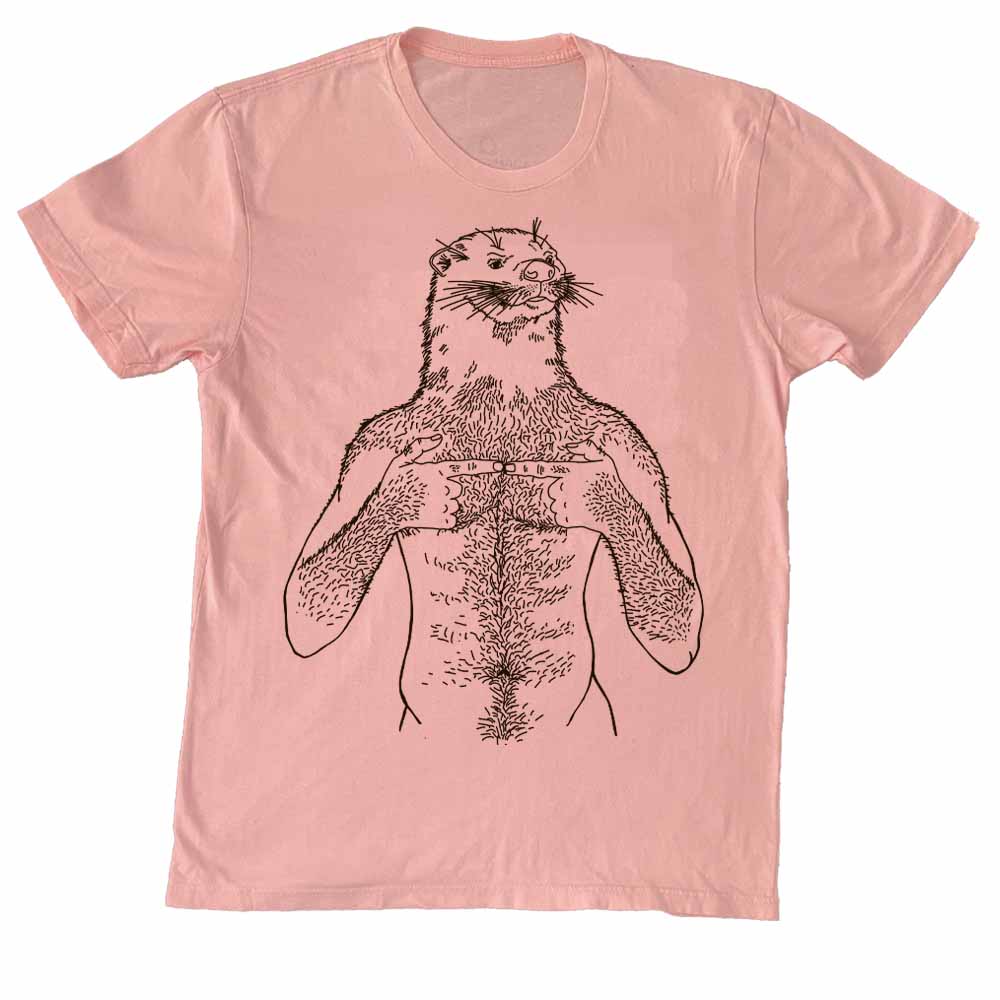 Otter Brown Print T-Shirt
