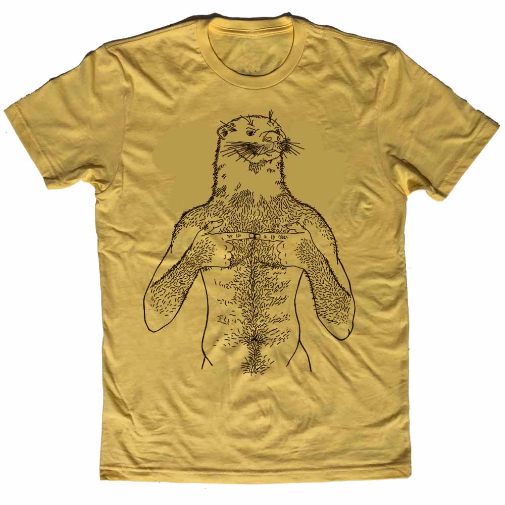 Otter Brown Print T-Shirt