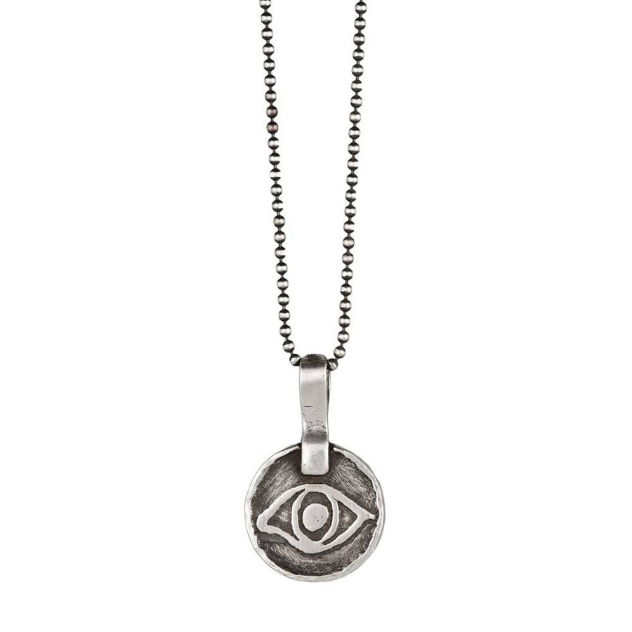 Blink of an Eye Necklace in Silver by MarLa Studio (Marla Wallerstein)