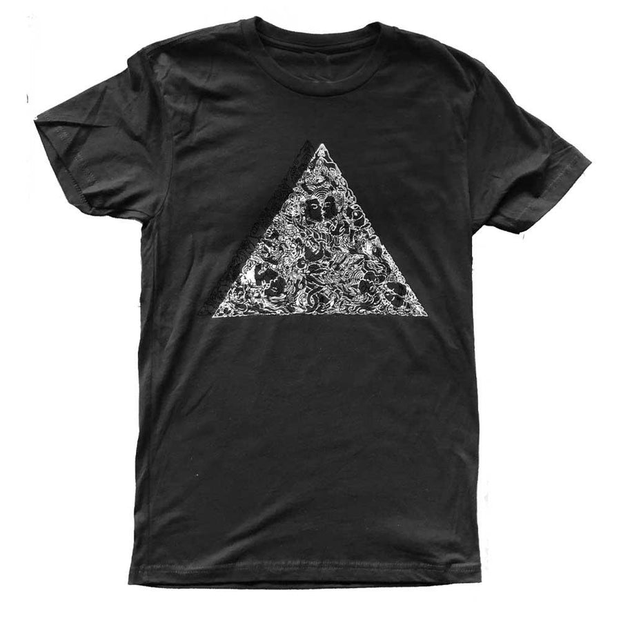 Love Triangle White Print T-Shirt - Trevor Project by Brian Kenny