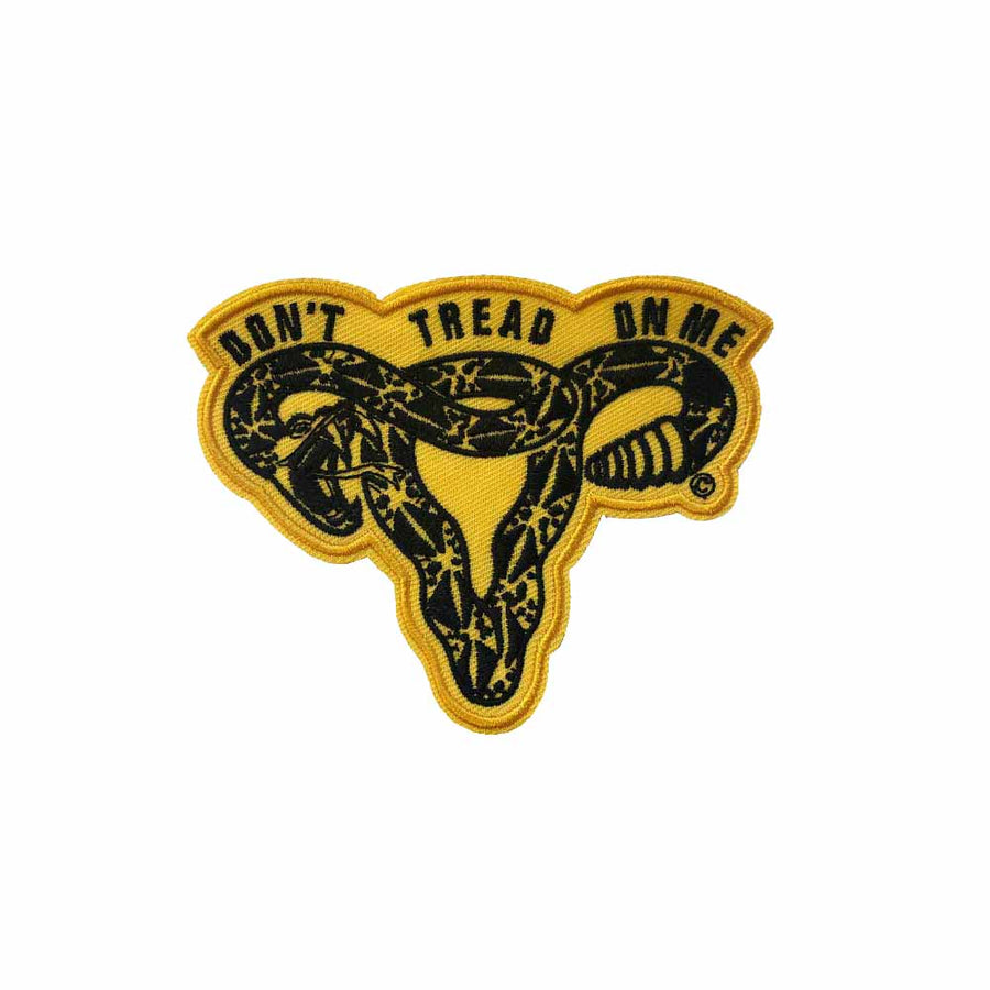 Don't Tread On Me Rattlesnake Uterus Patch supporting Planned Parenthood