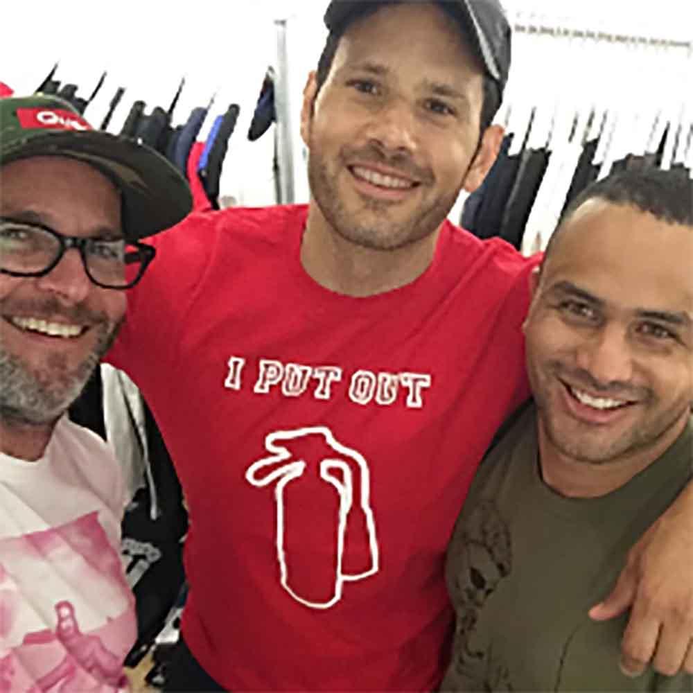 I put out fire extinguisher t-shirt red adams nest eric robledo