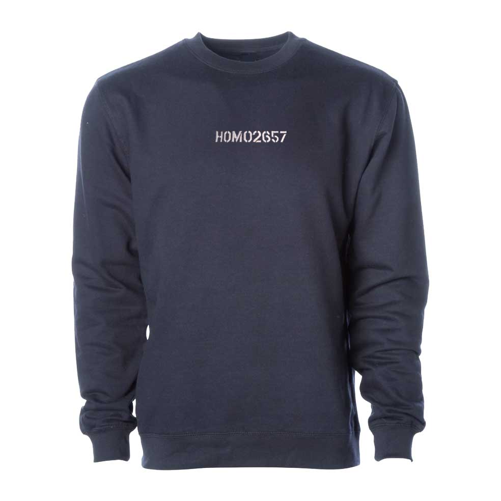 homo2657 navy crew sweatshirt
