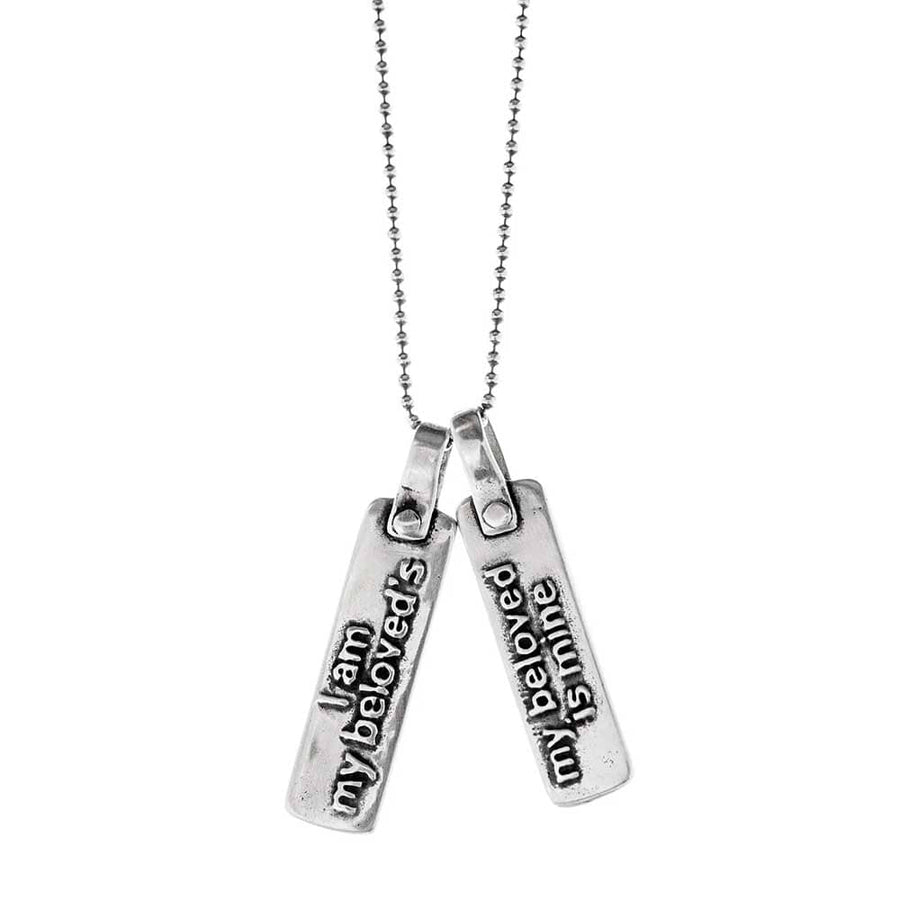 I am my beloved's, my beloved is mine - Necklace in Silver by MarLa Studio (Marla Wallerstein)