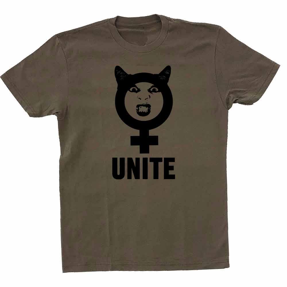 Unite T-shirt supporting Planned Parenthood military green kelly holohan