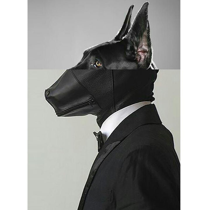 Naro Pinosa Doberman Puppy Play Muzzle Postcard