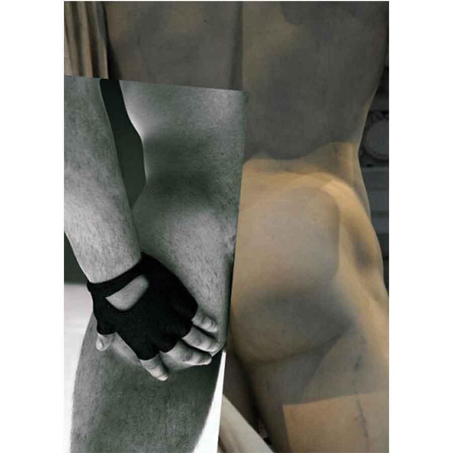 Naro Pinosa Man Sculpture Butt Postcard by Naro Pinosa