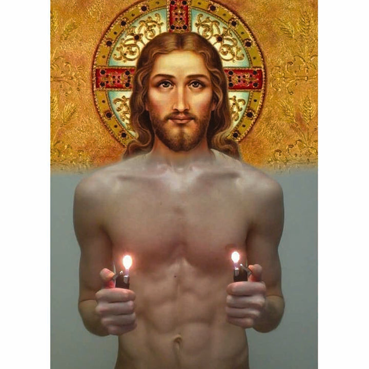 Naro Pinosa Jesus Christ Lighter Postcard