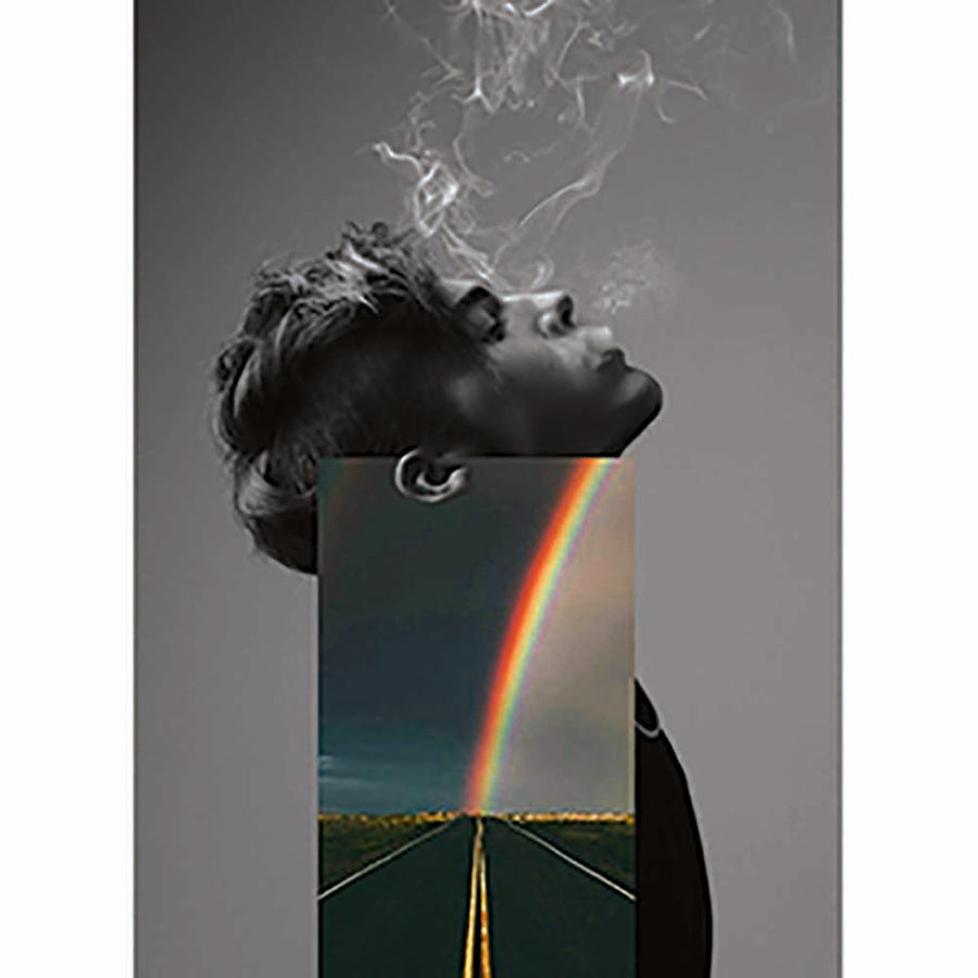 Naro Pinosa Prince Rainbow Postcard by Naro Pinosa