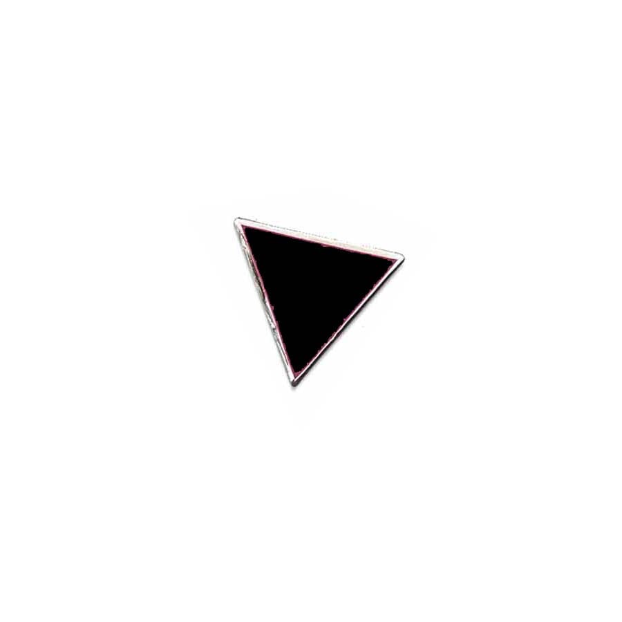 1 black triangle pin