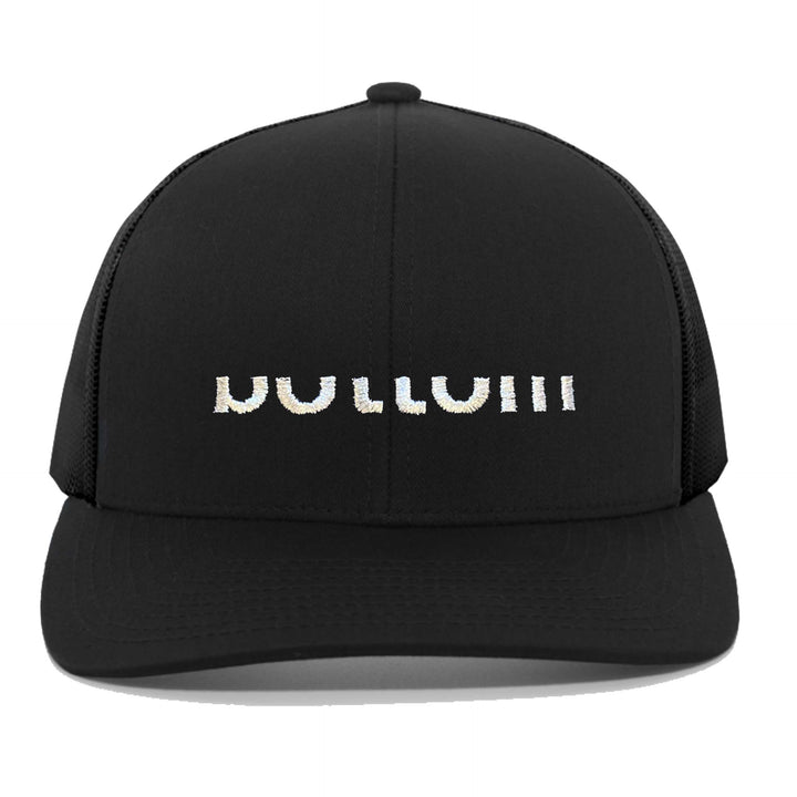 bottom snapback hat black