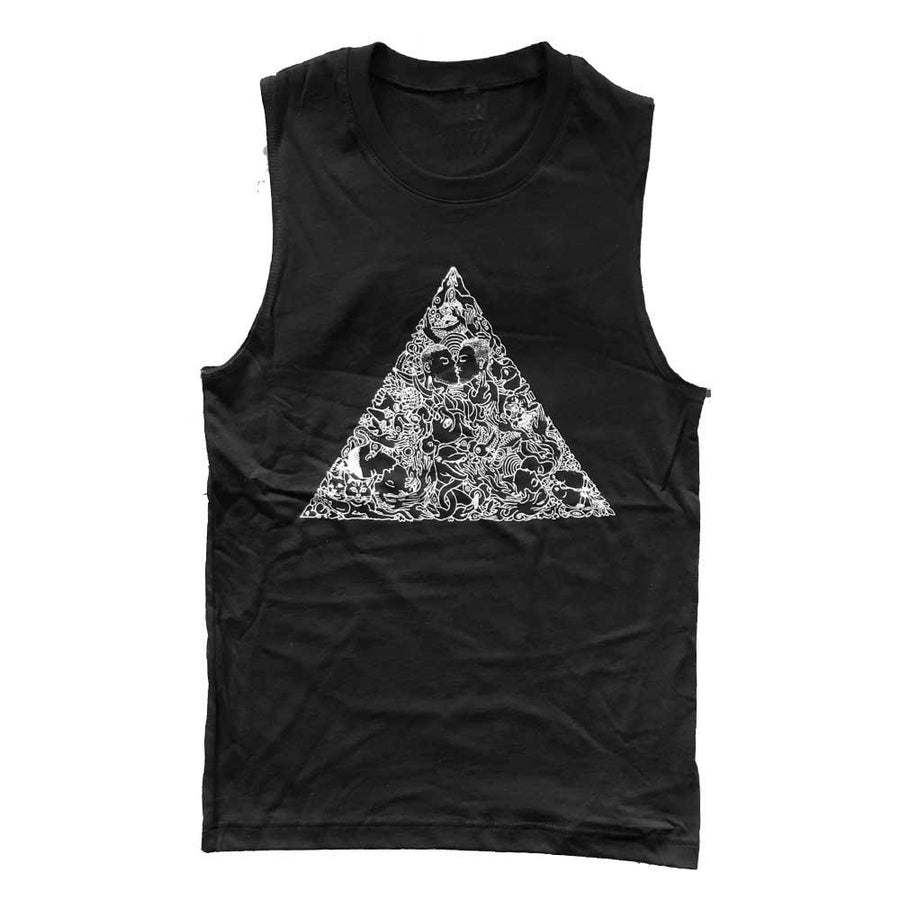 Love Triangle Sleeveless T-Shirt - Trevor Project by Brian Kenny