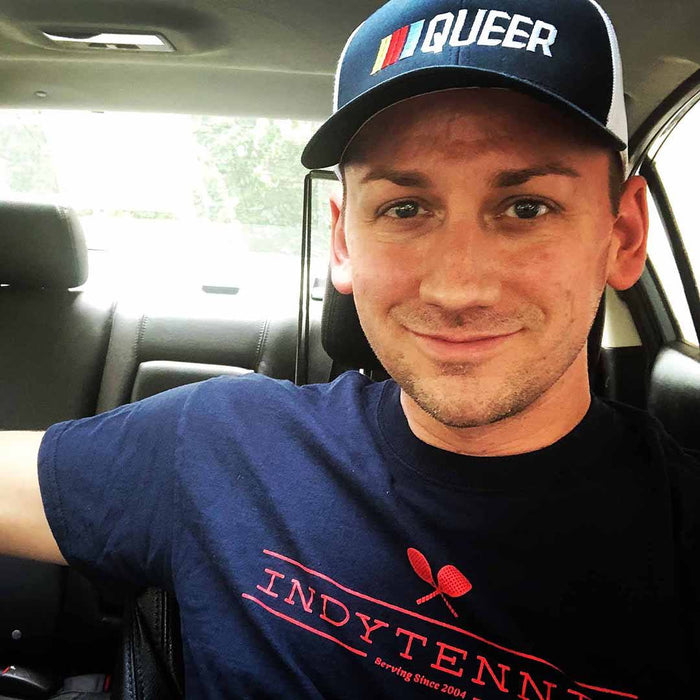 Stripe Queer Mesh Snapback - Trevor Project, second view