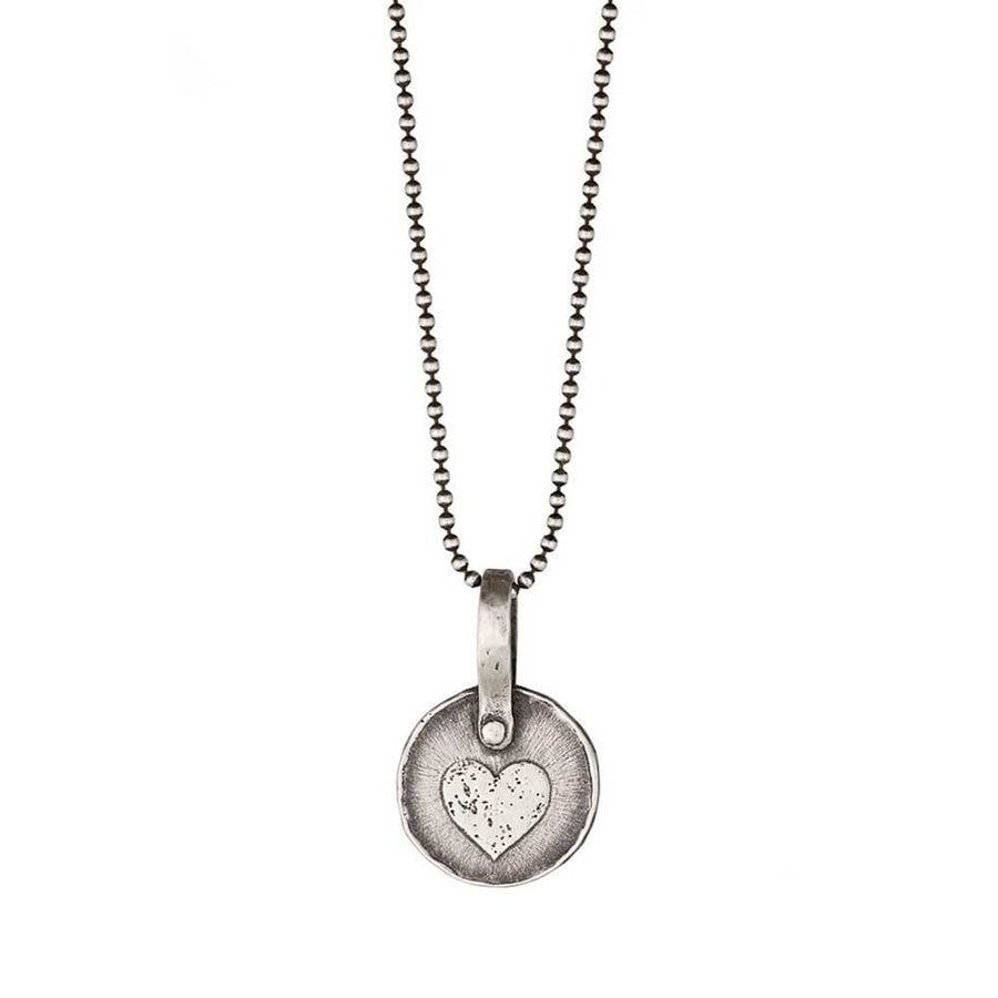 Keepsake Heart Necklace in Silver by MarLa Studio (Marla Wallerstein)