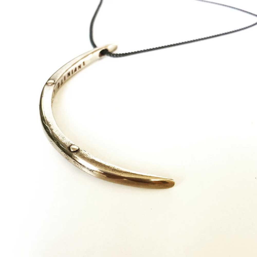 Crescent Moon "Infinite Love & Gratitude" Necklace in Bronze