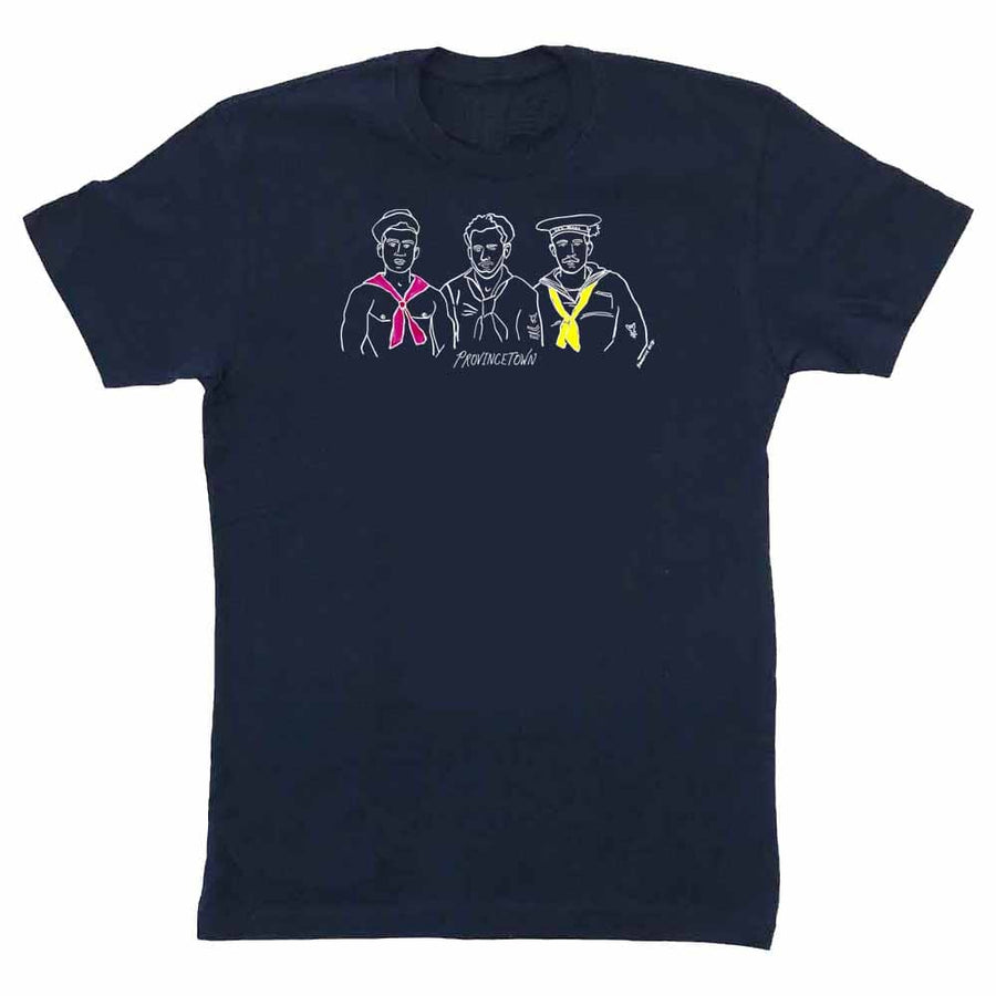 Navy Seamen Provincetown T-Shirt by Andrew Sedgwick Guth
